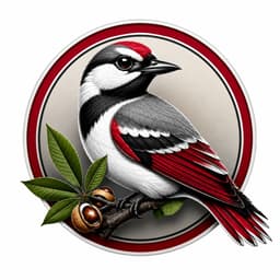 Ohio People Project logo featuring a cardinal and buckeye elements